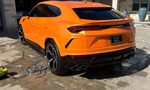 Texas Auto Club Mobile Detailing Orange Lanborghini Auto Detailing